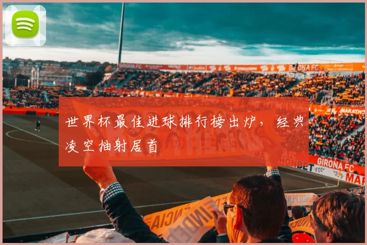世界杯最佳进球排行榜出炉，经典凌空抽射居首
